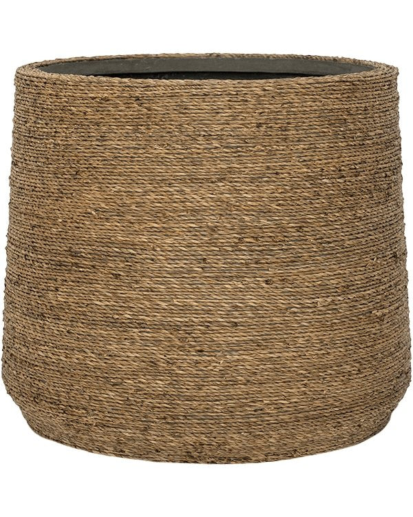 Traditionally Woven Straw Grass Planter - Plant Drop