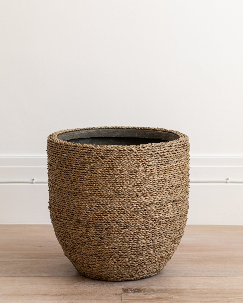 Woven Straw Indoor Planter - Plant Drop